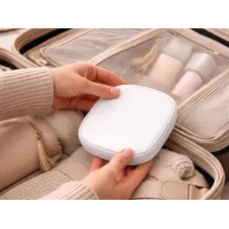 Kozmetické zrkadlo s LED svetlom LIANO / Biela
