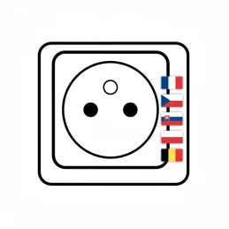 Výsuvná elektrická zásuvka HOPBOX FRENCH / Brúsený hliník