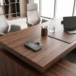 Interiérová zásuvka do stola LUPO FRENCH 1x230V + USB A/C - Čierna