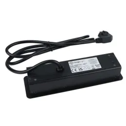 Elektrická zásuvková lišta EUROBOX 2x230V + 1xUSB C+A FRENCH / Čierna matná