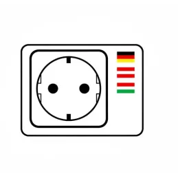 Interiérová zásuvka ALPHA BOX SCHUKO 1x230V + USB C / Čierna matná