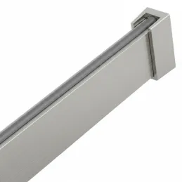 Vešiaková tyč 1m SLIM na LED pásik s koncovkami / Hliník