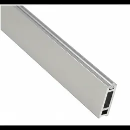 Vešiaková tyč 1m SLIM na LED pásik s koncovkami / Hliník