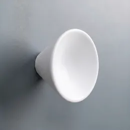 Drevená úchytka knopka APOLO / Biela matná