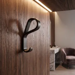 Luxusný vešiak DROP / Čierna matná