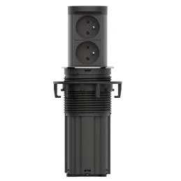 Výsuvná elektrická zásuvka Elevator NEW 2x230V FRENCH / Nerez