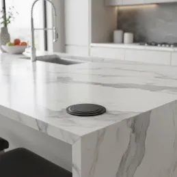 Výsuvná elektrická zásuvka ASTRA 3x230V SCHUKO / Čierna