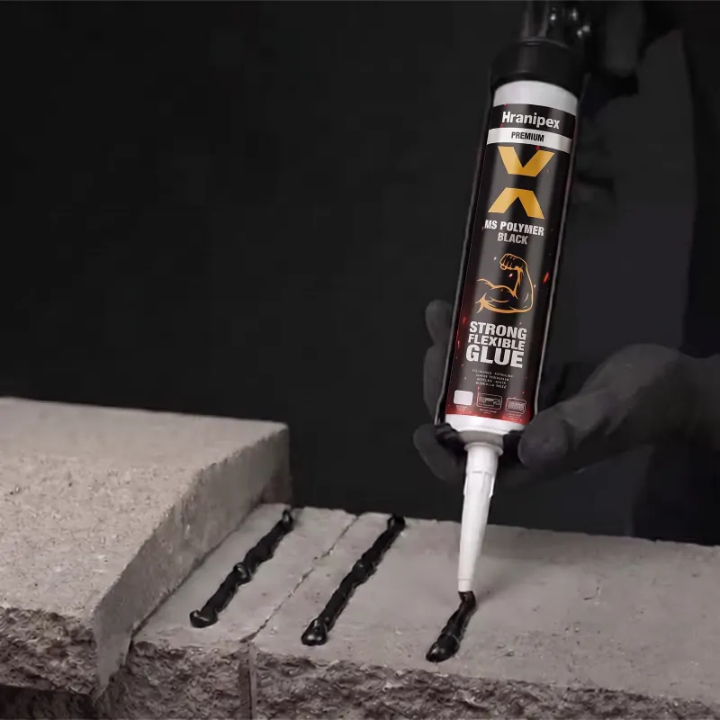 Lepidlo MS POLYMER 290 ml s okamžitou fixáciou / Čierna