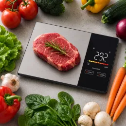 Kuchynská digitálna váha s aplikáciou FIT BODY / Čierna