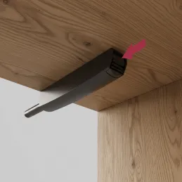 Piest na bez úchytkové otváranie dvierok MOVE Mini / Čierna