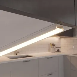 Hliníková lišta ZARIA na LED osvetlenie s mliečnou krytkou / Biela matná