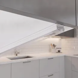 Hliníková lišta ZARIA na LED osvetlenie s transparentnou krytkou / Biela matná