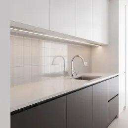 Hliníková lišta ZARIA na LED osvetlenie s transparentnou krytkou / Hliník