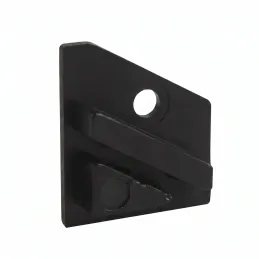 Sada 2ks koncoviek na rohový LED profil ZARIA - s dierou / Čierna matná