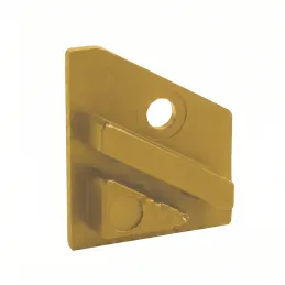 Sada 2ks koncoviek na rohový LED profil ZARIA - s dierou / Zlatá