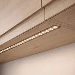 Zafrézovacia hliníková lišta ZARIA na LED osvetlenie s transparent krytkou / Hliník