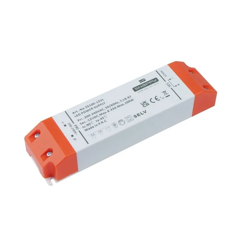LED Trafo PREMIUM SLIM 12V DC / 100W