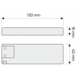 LED Trafo (sieťový adaptér) 12V  / s integrovanými konektormi