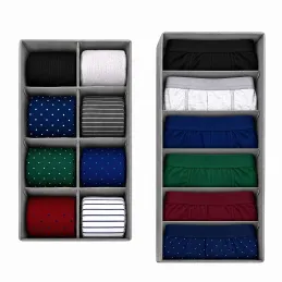 4-dielný set úložných boxov do šatníka LORD / Šedá