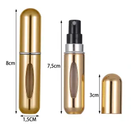 Cestovný rozprašovač na parfém 5ml / Zlatý