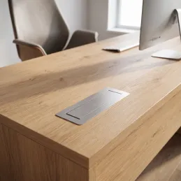 Výklopná zásuvka AMBIENTE SCHUKO 3x230V + USB A-C / Nerez
