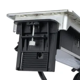 Výklopná zásuvka AMBIENTE SCHUKO 3x230V + USB A-C / Nerez