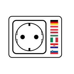 Automatická výsuvná zásuvka AMBIENTE SCHUKO 3x230V + USB A-C so svetlom a nabíjaním / Čierne sklo