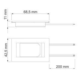 12V dotykový vypínač na zrkadlá so stmievaním
