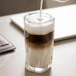 Borosilikátový pohár na kávu WAVE 275 ml / Transparent
