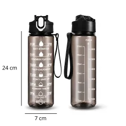 Športová fľaška na vodu FIT ONE 750 ml / Čierna