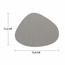 Sada 4ks podložiek pod šálky a poháre LANIO 110 x 140 mm / Béžová