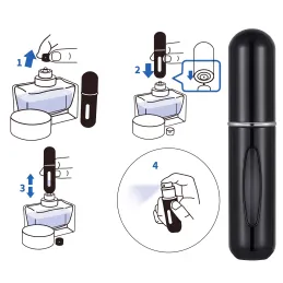 Set 2ks cestovný rozprašovač na parfém COUPLE 5ml / Zlatý