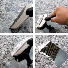Kovová škrabka na sneh SNOW FIX / Čierna