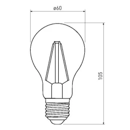 LED žiarovka 11W / Číra