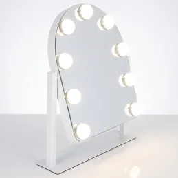 Kozmetické zrkadlo s LED svetlom LILIANA / Biela