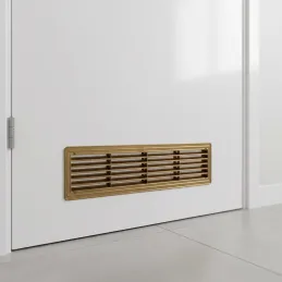 Obojstranná ventilačná mriežka do dverí 430 x 115 mm / Zlatá patina