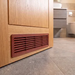 Obojstranná ventilačná mriežka do dverí 430 x 115 mm / Calvados