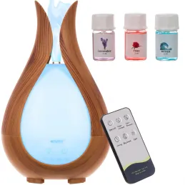 LED ultrazvukový zvlhčovač vzduchu s diaľkovým ovládaním DROP / Prírodné drevo