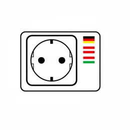 Exteriérová elektrická zásuvka GARDENIA SCHUKO 2x230V / Čierna matná