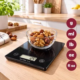 Kuchynská digitálna váha EASY COOK / Čierna