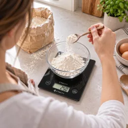 Kuchynská digitálna váha EASY COOK / Čierna
