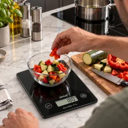Kuchynská digitálna váha EASY COOK / Čierna