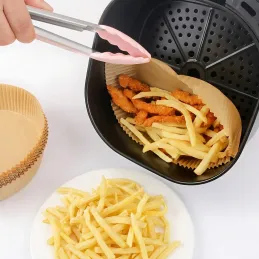 Sada 50ks guľatých papierových vložiek do fritézy