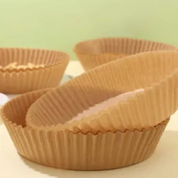 Sada 50ks guľatých papierových vložiek do fritézy