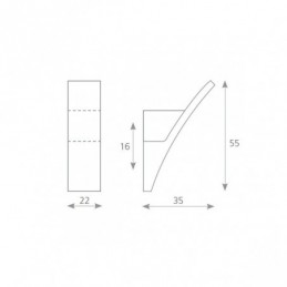 Vešiak MARCO / Chróm lesklý