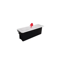 Výsuvná elektrická zásuvka HOPBOX FRENCH / Brúsený hliník