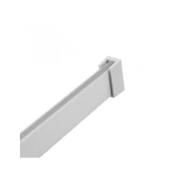 Vešiaková tyč SLIM na LED pásik s krytkou / Hliník