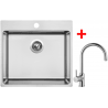 Moderný drez značky Sinks je určený na zabudovanie drezu pod pracovnú dosku. Drez má hlbokú vaničku. Hlboká vanička je výborná na umývanie veľkých hrncov. Drez obsahuje aj otvor pre batériu. Trojmontáž drezu- presahový, integrovaný a spodný.