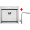 Moderný drez značky Sinks je určený na zabudovanie drezu pod pracovnú dosku. Drez má hlbokú vaničku. Hlboká vanička je výborná na umývanie veľkých hrncov. Drez obsahuje zdvojený lem pre batériu. Trojmontáž drezu- presahový, integrovaný a spodný.