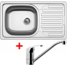 Kvalitný drez značky Sinks je určený na zabudovanie drezu na pracovnú dosku. Plech s hrúbkou 0,6mm. Farebné prevedenie je nerez. Tento typ drezu má pevnejšiu odkvapkávaciu plochu. 